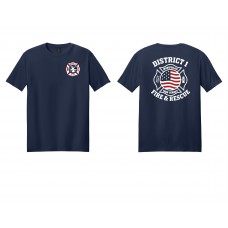 Montville Fire Department  "Flag" Short Sleeve Tshirt